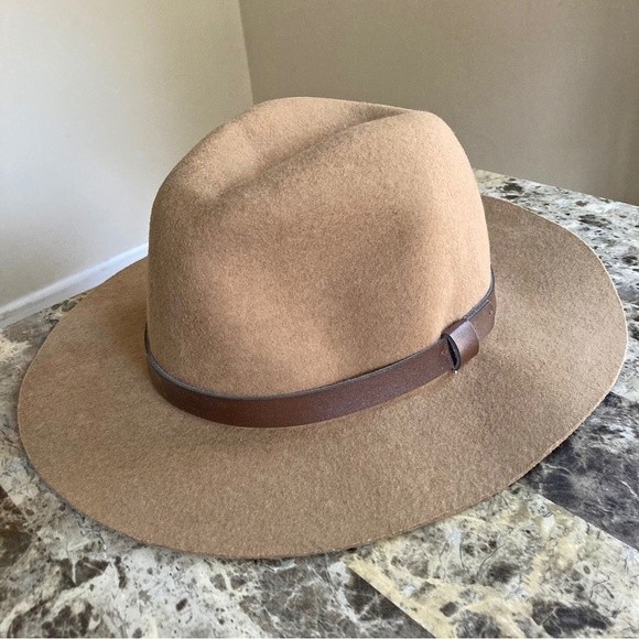 H&M Accessories - H&M 100% wool camel tan fedora panama cowboy hat